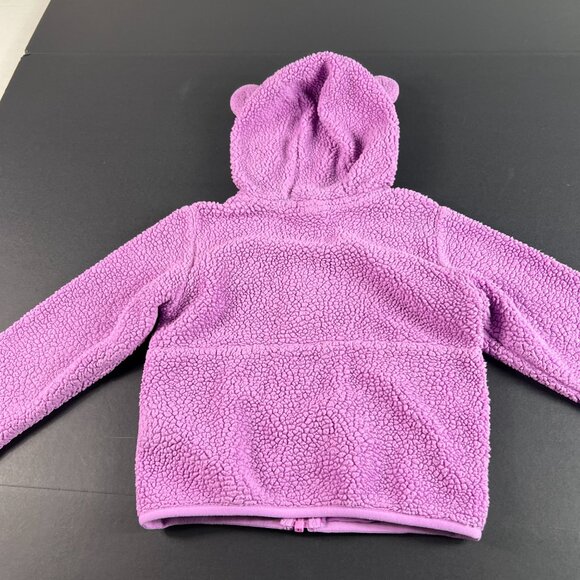 The North Face Sweatshirt Kids Girls 4 Pink Faded Campshire Bear Full Zip Hoodie - Picture 11 of 15